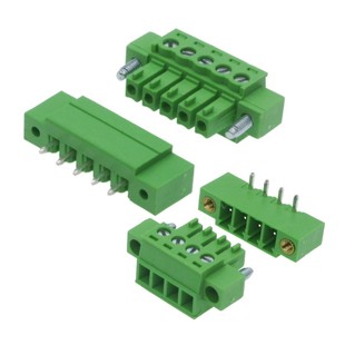 15EDGKM3.81mm带法兰插拔式接线端子插头2EDGVM直脚EDGRM弯针插座