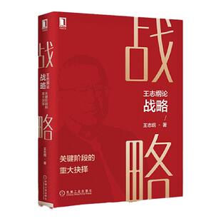 王志纲论战略 关键阶段的重大抉择 王志刚战略书籍企业管理战略地图 认知战略分析战略制定战略实践教你制胜战略 机械工业出版社