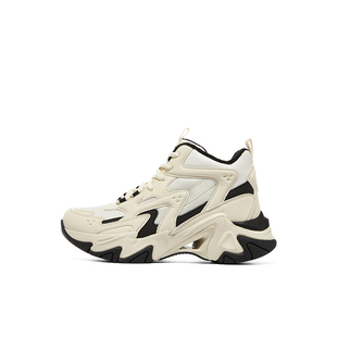 斯凯奇官方outlets冬女鞋机甲鞋三代户外高帮保暖加绒老爹鞋