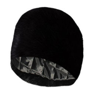 仿皮草狐狸毛保暖尾巴帽秋冬季蒙古公主平顶帽演出圆顶帽休闲加厚