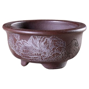 『迷你小圆碗』暖暖精选宜兴原矿手工微型盆景张克磊掌中宝拇指盆