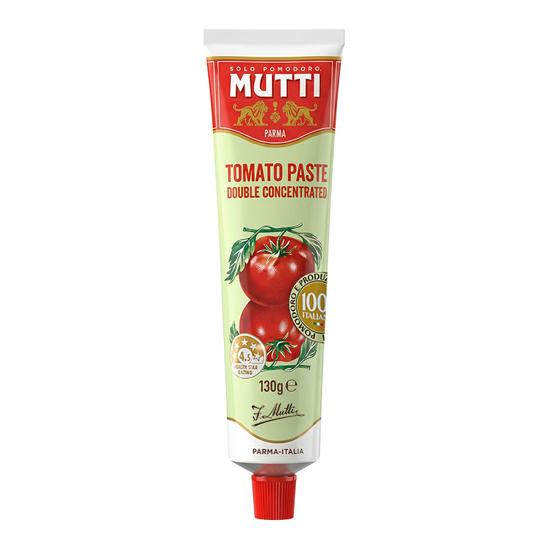 MUTTI慕意 意大利进口浓缩番茄膏130g西红柿膏家用小包装挤用方便