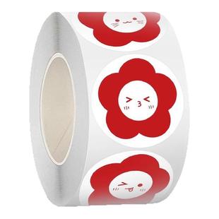 1000贴小红花贴纸卷卷贴学生鼓励幼儿园儿童教师奖励简约防水贴画