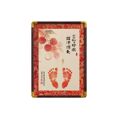 桃子姐姐原创臻藏手足印纪念相框