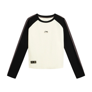 故宫联名丨LI-NING李宁女子运动休闲长袖T恤AHSW390-1