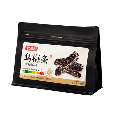 牧果人乌梅条500g乌梅干夹番茄蜜饯果脯果干网红零食水果店同款
