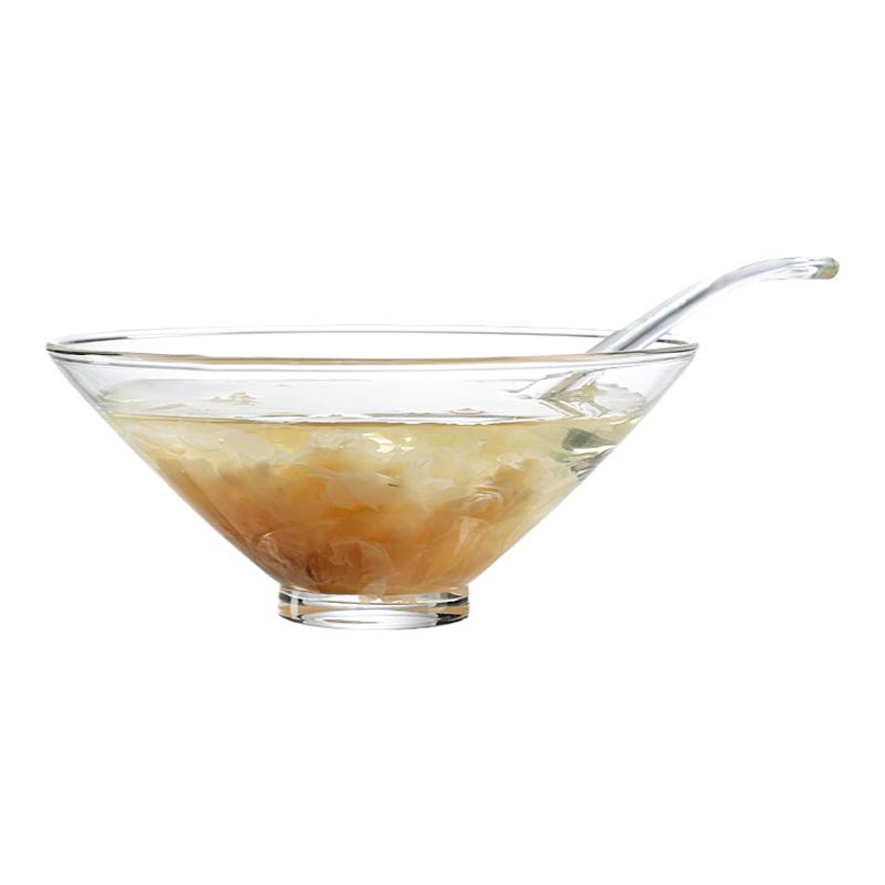 牡丹花茶泡茶碗斗笠玻璃泡茶碗日式耐热玻璃碗绿茶泡茶器甜品汤碗
