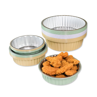 希箔士空气炸锅专用锡纸盘盒烧烤箱锡纸碗家用铝箔一次性食品级