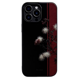 《墨寂绛散》山月集新中式适用于iphone17promax苹果16/15pro华为小米安卓防滑全包玻璃原创国风高级感手机壳