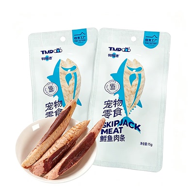 蒸煮鲣鱼条猫咪零食湿粮包