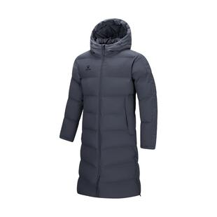 卡尔美长款棉服男冬季体育生训练服过膝大衣儿童运动保暖棉袄外套