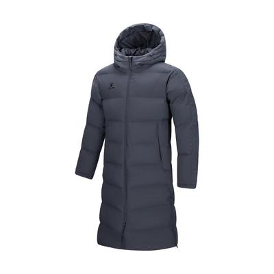 KELME卡尔美连帽长款过膝棉服