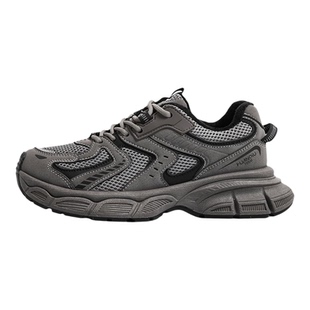 环球老爹鞋女款2025新款冬季加绒轻便软底超轻厚底灰色休闲运动鞋