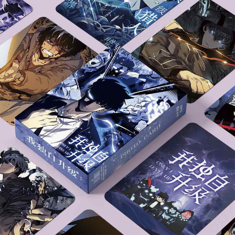 我独自升级镭射小卡3寸55张圆角覆膜闪卡动漫周边自印LOMO卡书签