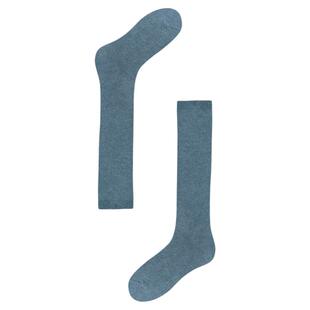 【紫标】AR美利奴羊毛小腿袜纯色桑蚕丝天丝长筒堆堆袜秋冬保暖女