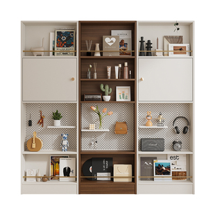 客厅门后不占地方的书架落地置物架一体靠墙轻奢大容量书籍陈列架