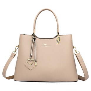 袋鼠正品真皮女包2026新款大容量中年妈妈手提大包气质通勤斜挎包