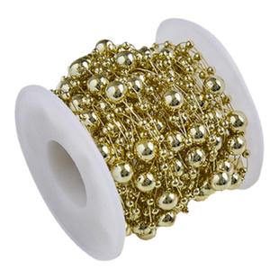 创意圣诞节装饰圣诞树挂件diy珍珠线串珠链酒店气氛制造喜小挂饰