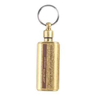 黄铜户外便携式小油壶迷你随身ZP通用油壶打火机煤油瓶外出携带