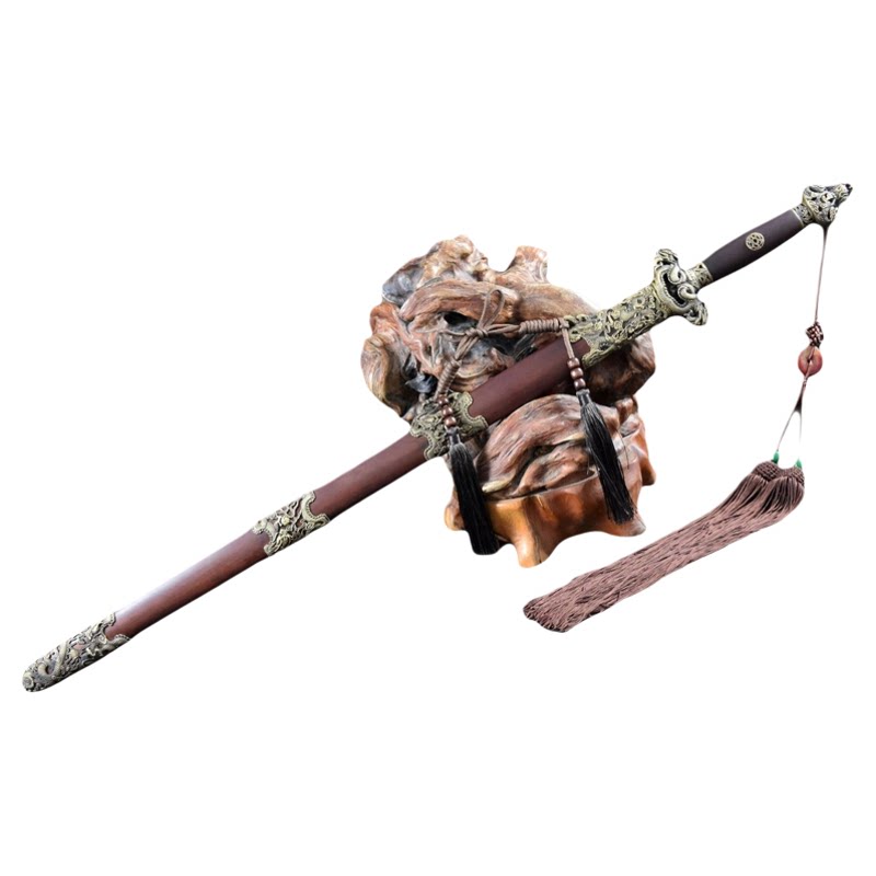 龙泉市刀剑工艺收藏品复古传统宝剑一体四面唐剑防身清硬剑未开刃