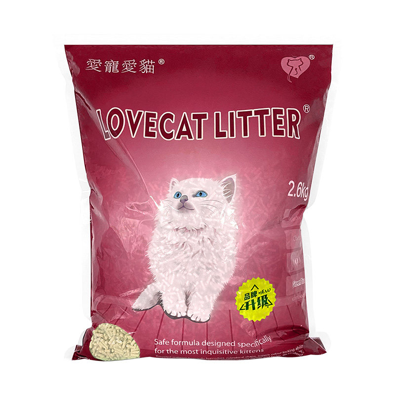 Love爱宠爱猫cat猫砂绿茶原味10公斤20斤猫砂豆腐砂几近无尘可冲
