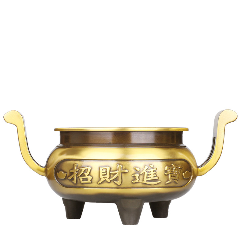 招财进宝香炉家居佛堂供奉摆件