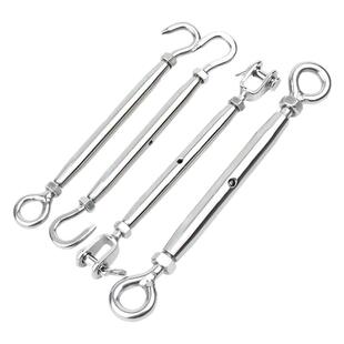 304不锈钢闭体花篮螺丝拉紧器钢丝绳紧线紧绳器钩圈收紧花兰螺栓