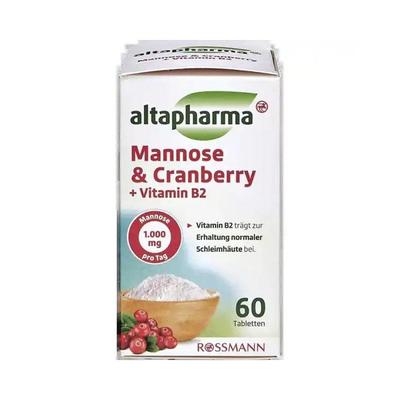 欧洲直邮德国Altapharma甘露糖蔓越莓提取物维生素b2膳食补充剂60