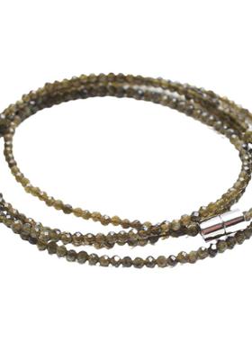 如鸿女黑曜石多圈手链