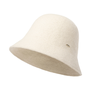 siggi 羊毛呢渔夫帽女秋冬素颜遮脸水桶帽千金贵气礼帽显脸小盆帽