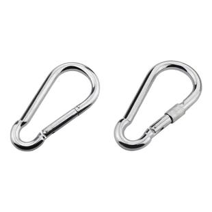 安全扣挂钩绳扣狗链扣铁镀锌国标承重高挂弹扣链条扣带锁帽螺母