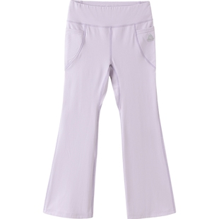 巴拉巴拉女童裤子中大童喇叭裤春装新款儿童弹力运动长裤夏季薄款