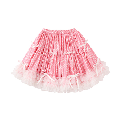 原创甜美lolita古早感波点半身裙