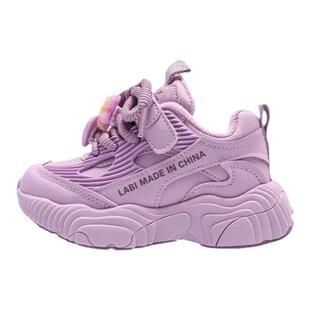 蜡比小星儿童加绒加厚运动鞋女童多巴胺棉鞋冬季轻便冬鞋2025新款