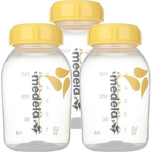 美德乐婴儿新生儿pp奶瓶150ml*3日常可冷藏储奶瓶