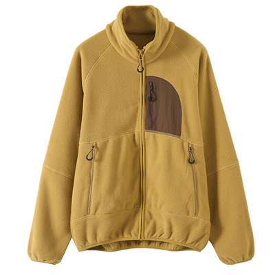 保暖摇粒绒上衣男女立领休闲夹克