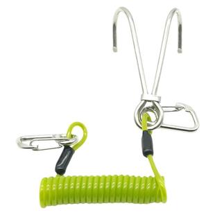 潜水双头流钩316不锈钢耐腐蚀自由潜放流安全绳暗流弹簧绳流勾