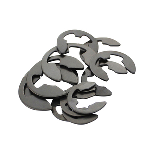 卡簧挡圈e卡c型弹性GB896轴用开口卡内外环卡黄黑色猛钢M1.2-M15