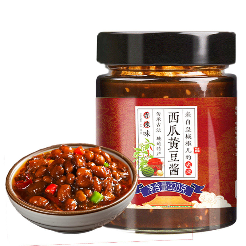 西瓜酱豆河南开封特产加馒头酱老式西瓜酱正宗黄豆酱豆瓣酱瓜豆酱