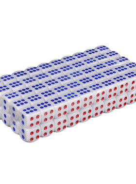 有机用品圆角塑料100粒/包色子