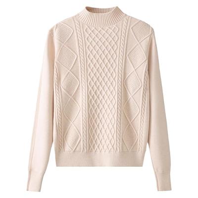 半高领短款毛衣女秋冬加厚内搭