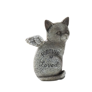 宠物墓碑 猫咪狗狗创意树脂仿真纪念石 去世墓葬殡葬工艺品摆件