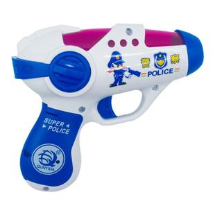儿童小警察枪声光卡通宝宝音乐塑料小手枪益智男孩电动小玩具耐摔