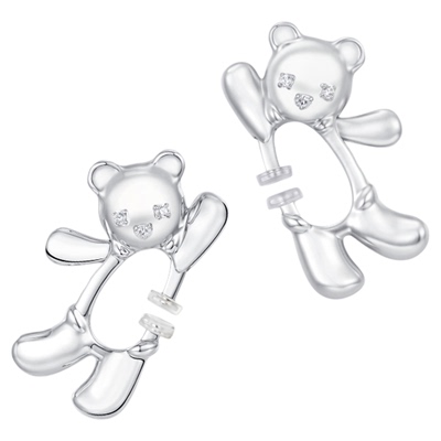 YVMIN尤目招手熊弹簧耳扣耳环