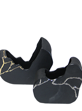 异形不规则黑白色艺术风装饰品