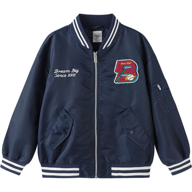 巴拉巴拉男童外套中大童棒球服秋