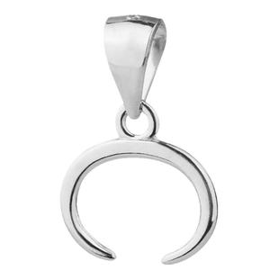 庭祥S925纯银吊坠扣蜜蜡翡翠牛鼻孔夹扣横扣配件扣子卡扣玉坠项链