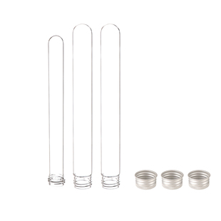 手工糖果瓶 铝盖/黑盖 螺口玻璃试管瓶 分装瓶15 20 25 30mm 圆底