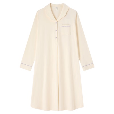 BE轻甜风纯棉秋冬软软睡裙新品女