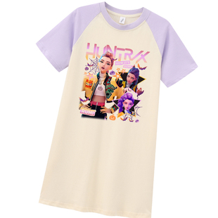 kpop猎魔女团儿童睡衣服 kpop demon hunters家居裙 猎魔女团睡裙